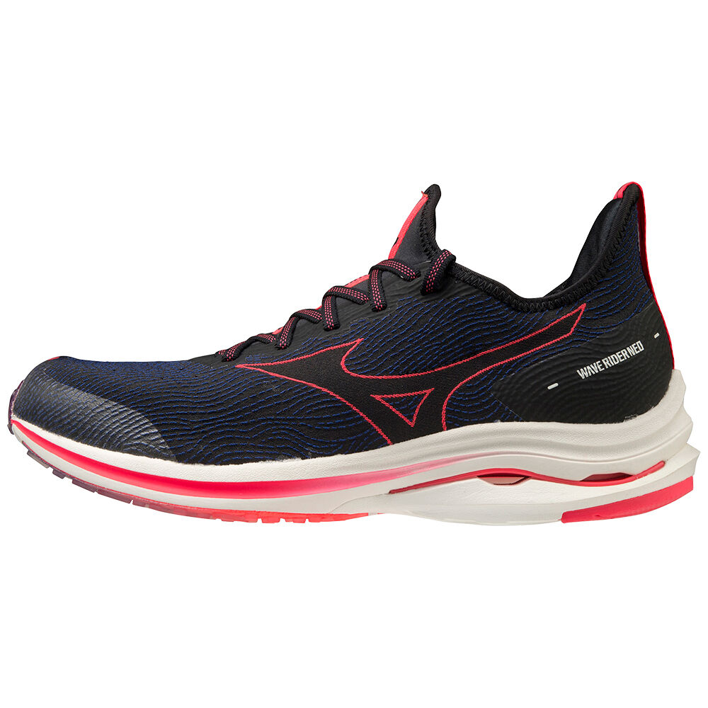 Tenis Para Correr Mizuno Wave Rider Neo Para Hombre Negros/Rosas 4839621-HA